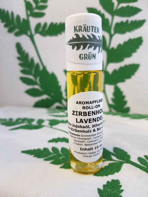Aroma Pflege Roll-On Zirbe (Zirbenholz) & Lavendel 10ml